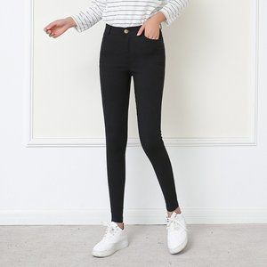 New wild black tight pencil pants Ladies Jean